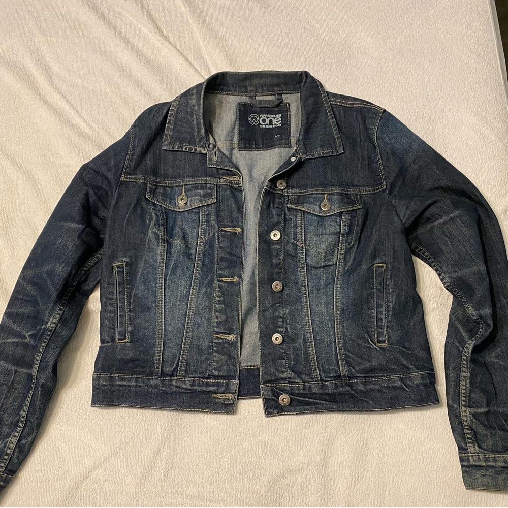 Warehouse One Dark Blue Denim Jacket